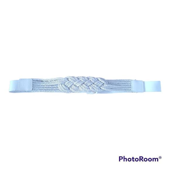 Charming Charlie Braided Rope Elastic Stretch Belt - Picture 1 of 6